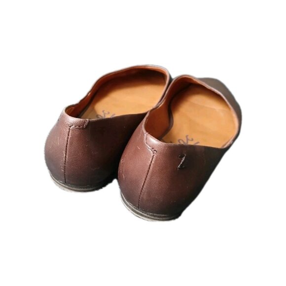 Zodiac Womens 10 Chocolate Brown Flats Pointed Toe Classic Preppy Boho Versatile - Picture 4 of 7